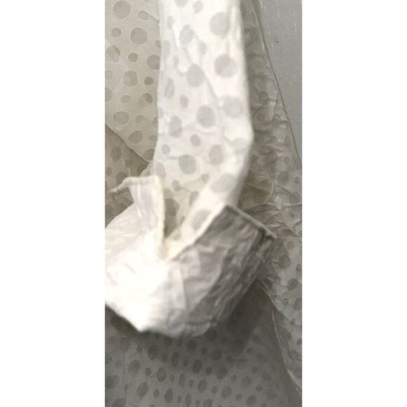 Dressbarn Woman White Polka Dot Blouse 14/16 Cotton & Polyester - Picture 7 of 10